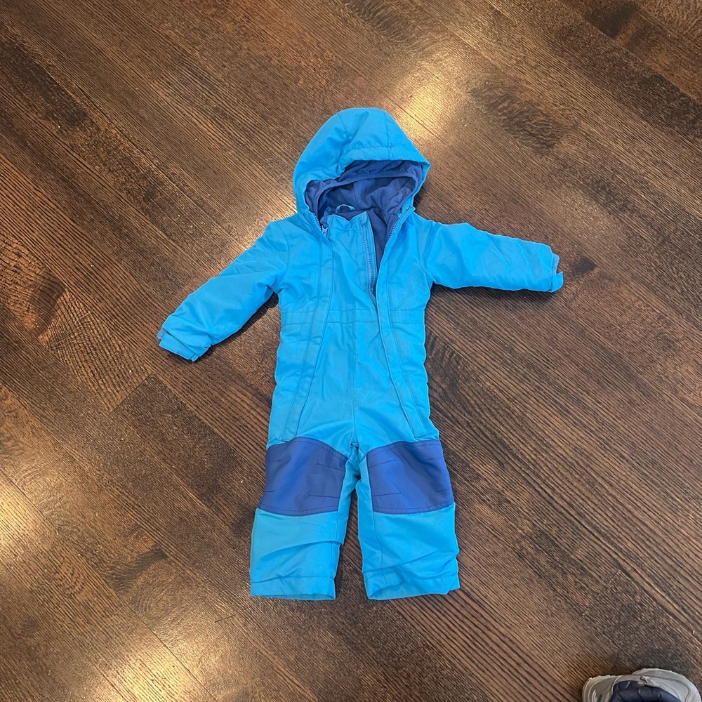 Blue Hooded Snowsuit for Kids